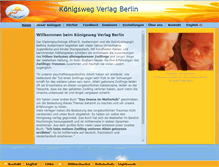 Tablet Screenshot of koenigsweg-verlag.de